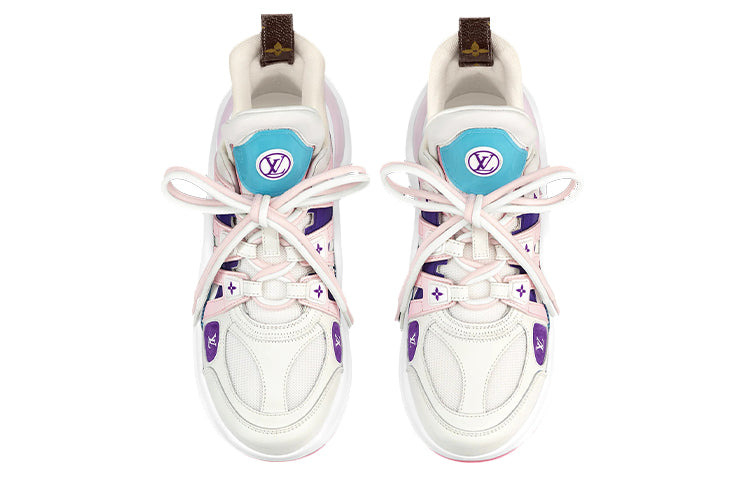 (WMNS) LOUIS VUITTON Archlight 1.0 Sneakers 'White Purple Pink' 1A9S78 - 4