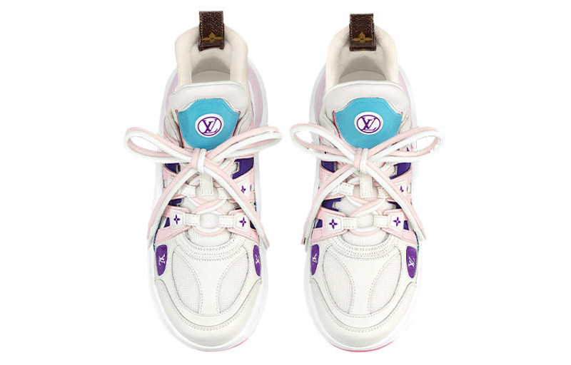 Louis Vuitton (WMNS) LOUIS VUITTON Archlight 1.0 Sneakers 'White Purple Pink' 1A9S78 outlook