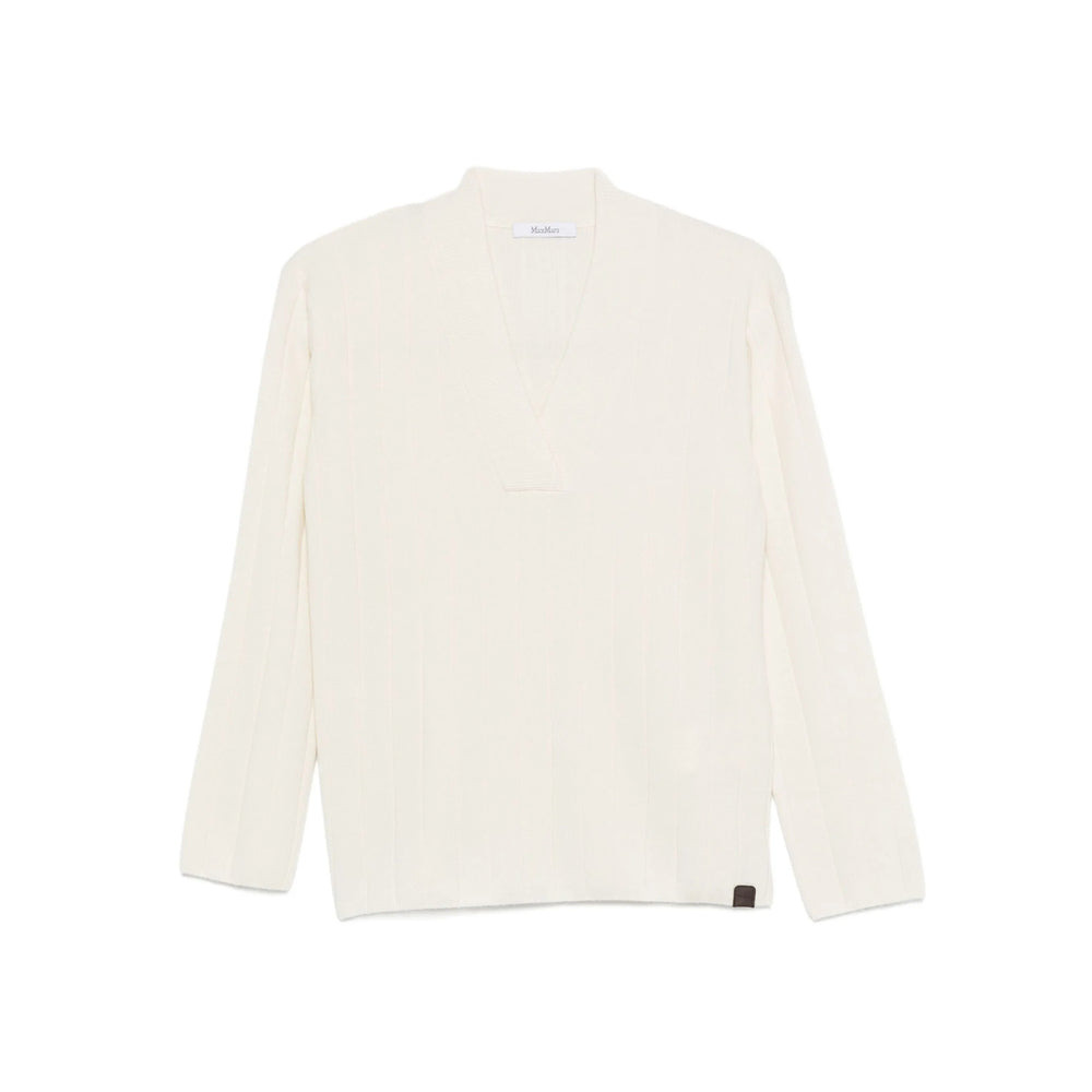 Max Mara White Knitwear - Jumpers Women - 1