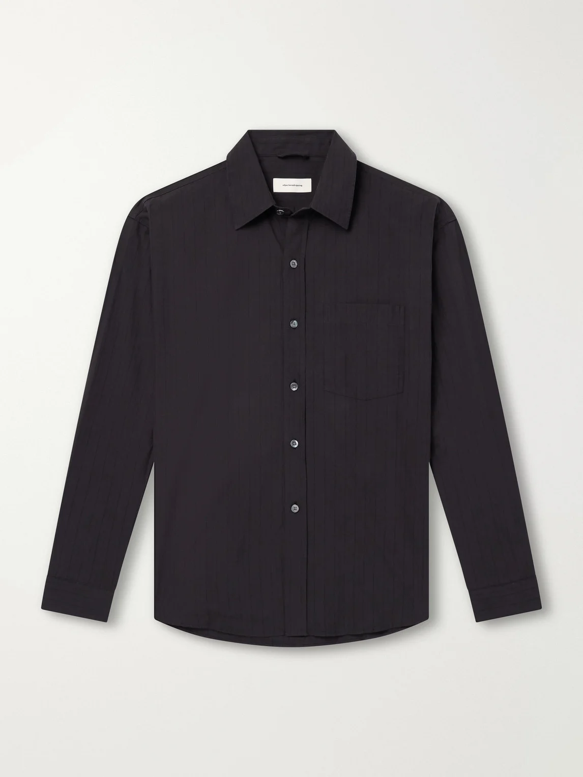 Executive Striped Cotton-Poplin Shirt - 1