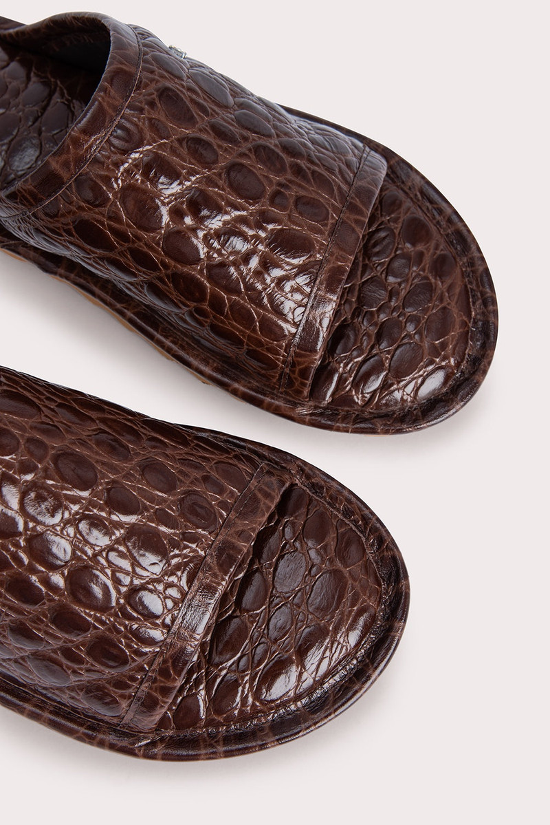 Ari Sequoia Circular Croco Embossed Leather 7