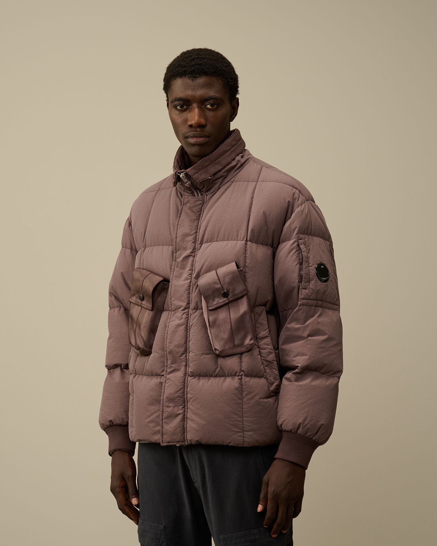 ジャケット・アウター CP Company Flatt Nylon Short Jacket C.P. Company Flatt Nylon Short Down Jacket | REVERSIBLE