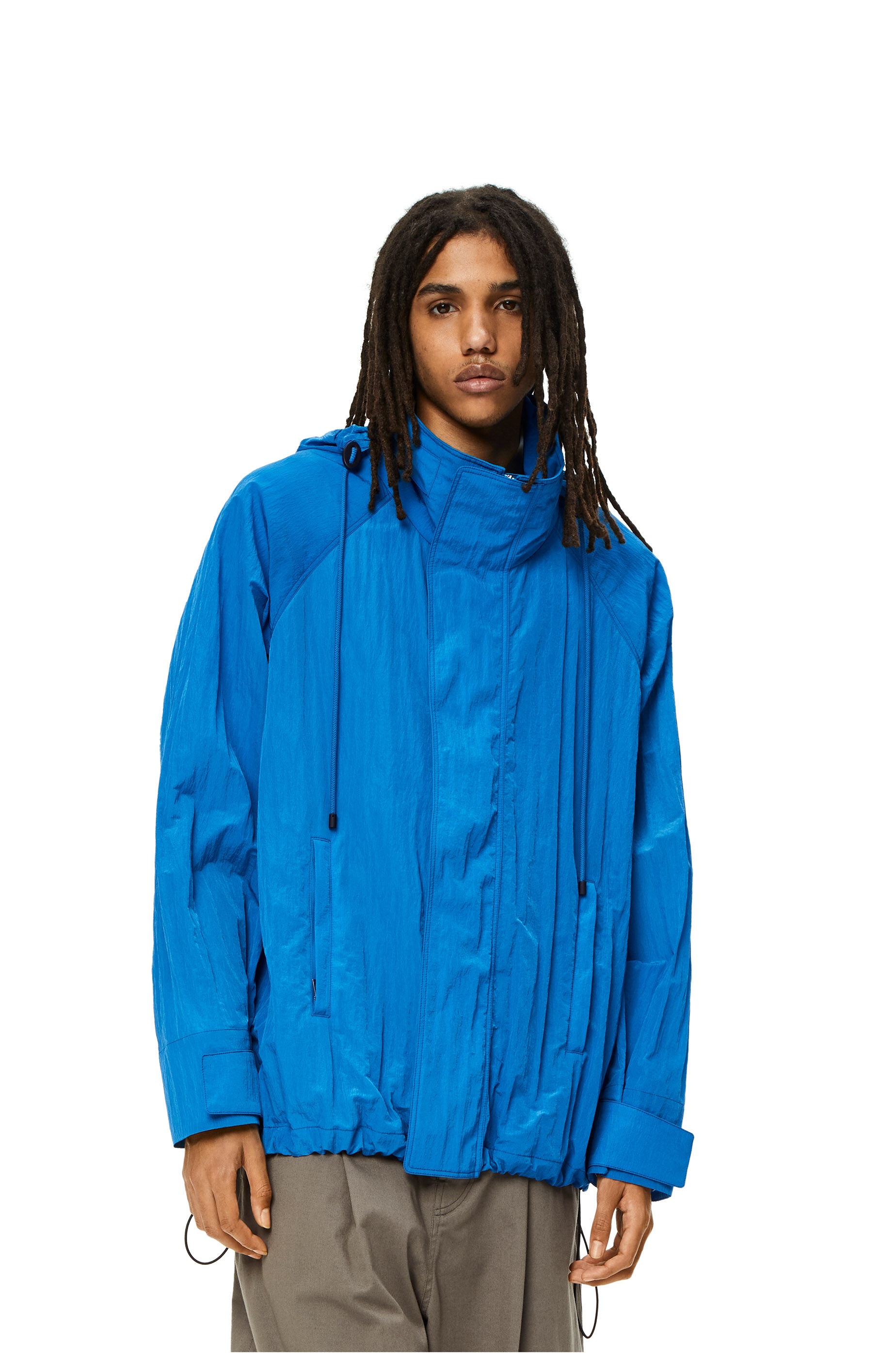 Hooded parka in textured nylon - 3