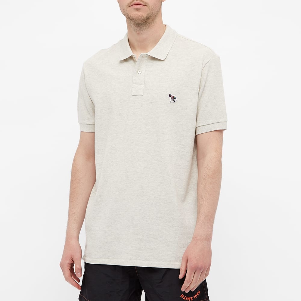 Paul Smith Long Sleeve Regular Fit Zebra Polo - 4