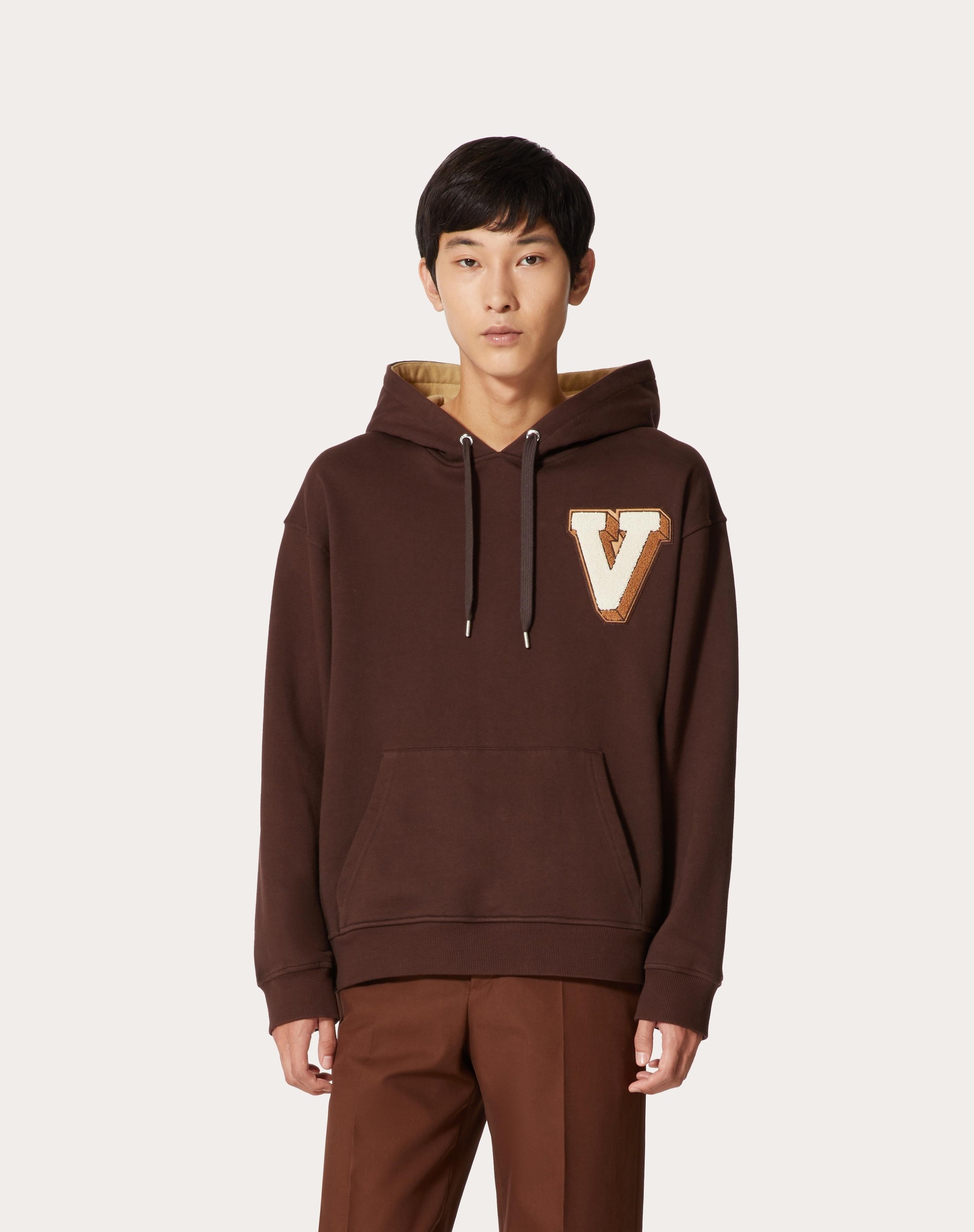 COTTON SWEATSHIRT WITH V-3D PATCH - 3