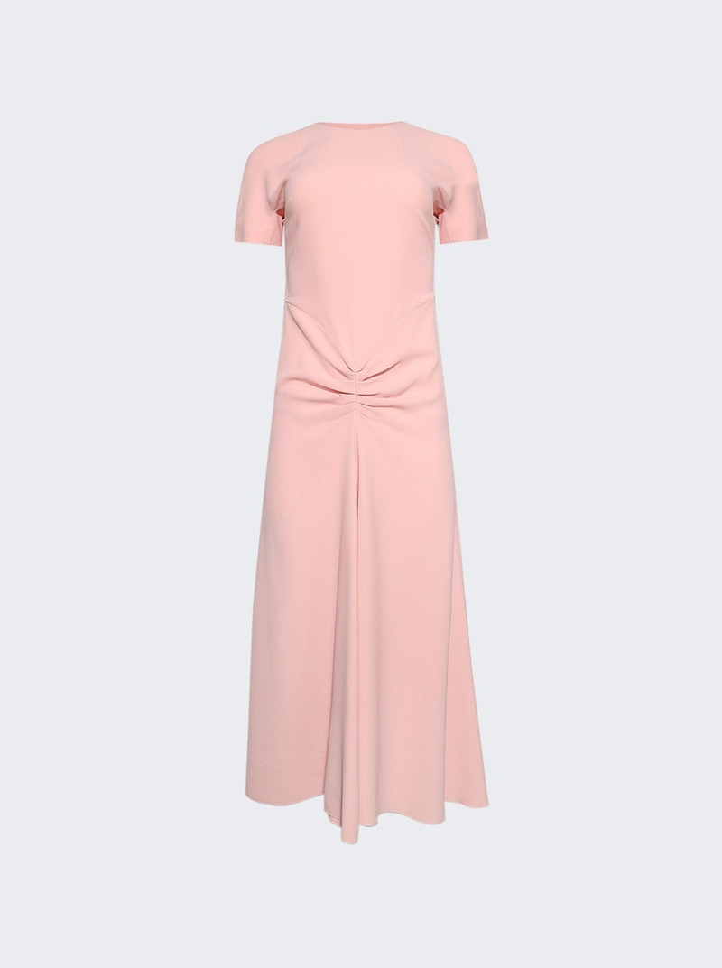 Gathered Detail T-shirt Midi Dress Antique Pink 1