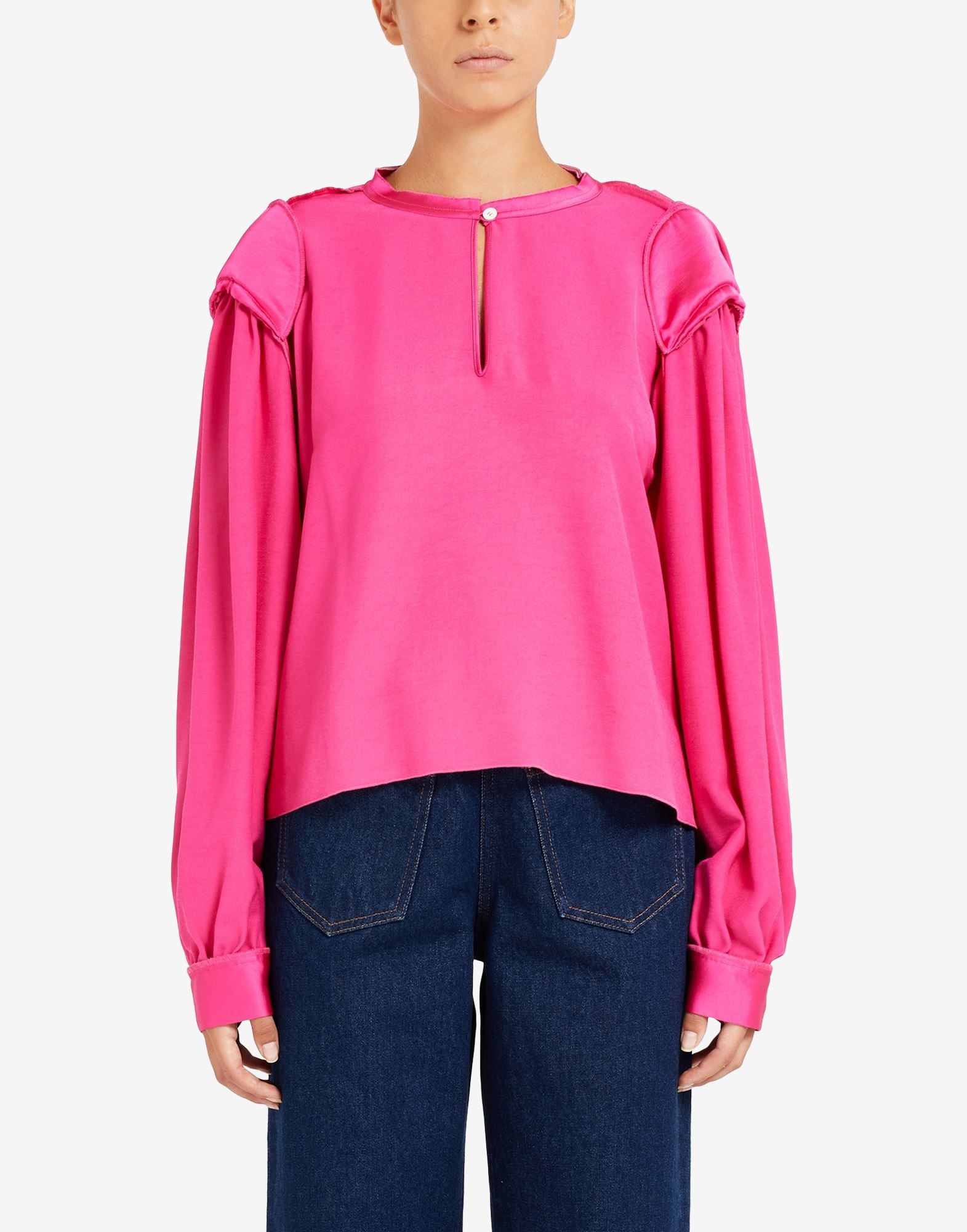 Reversed satin blouse - 5