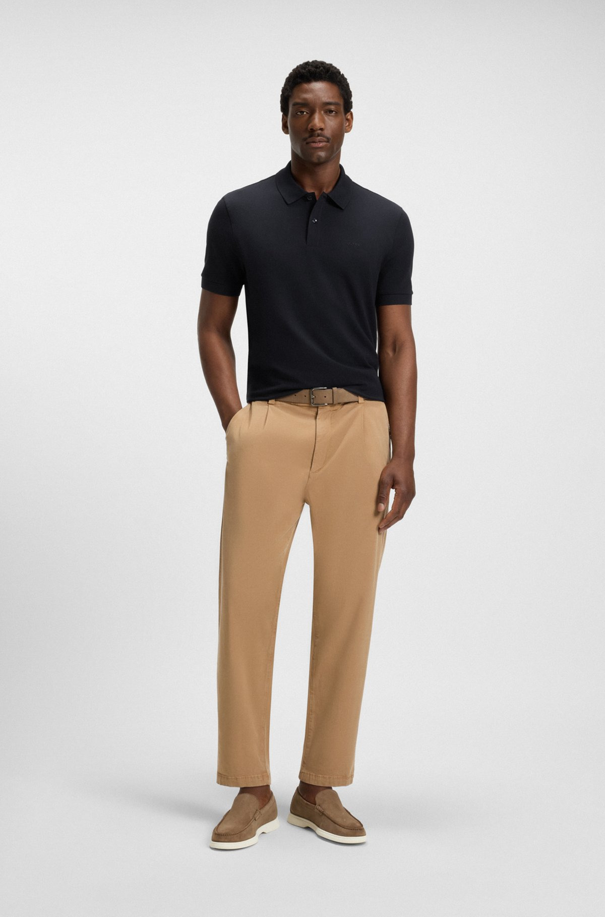 PALLAS REGULAR-FIT POLO SHIRT IN COTTON WITH EMBROIDERED LOGO - 4