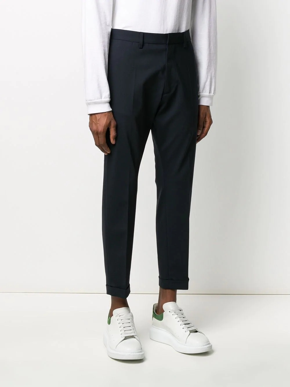 mid-rise tailored trousers - 3