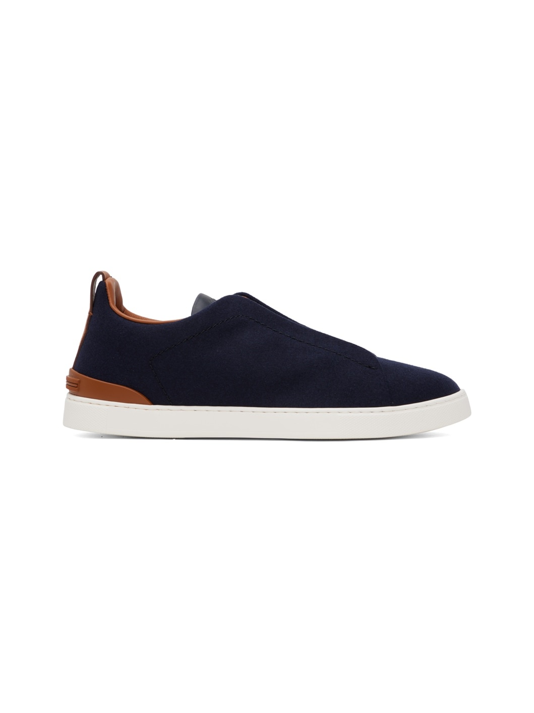 Navy Triple Stitch Sneakers - 1