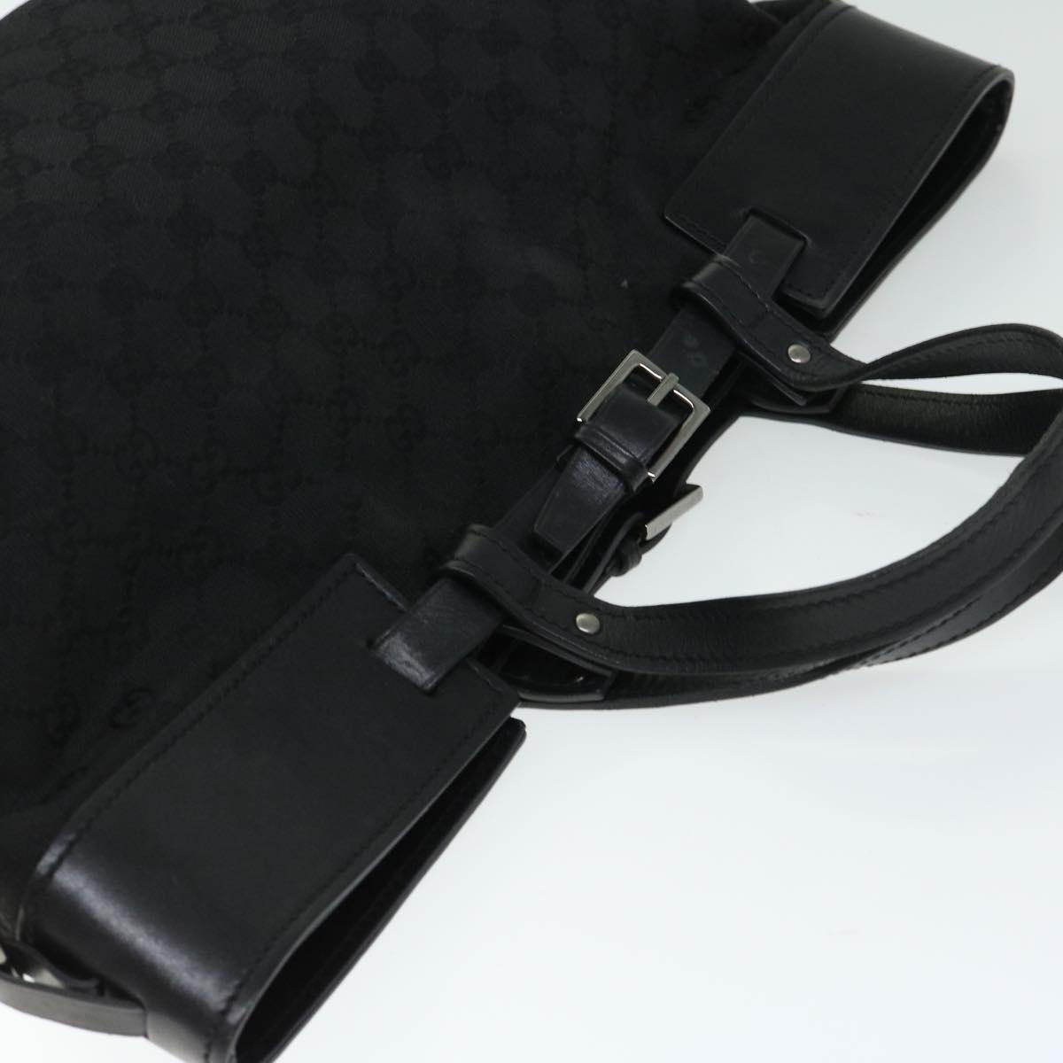GUCCI GG Canvas Hand Bag Black - 6