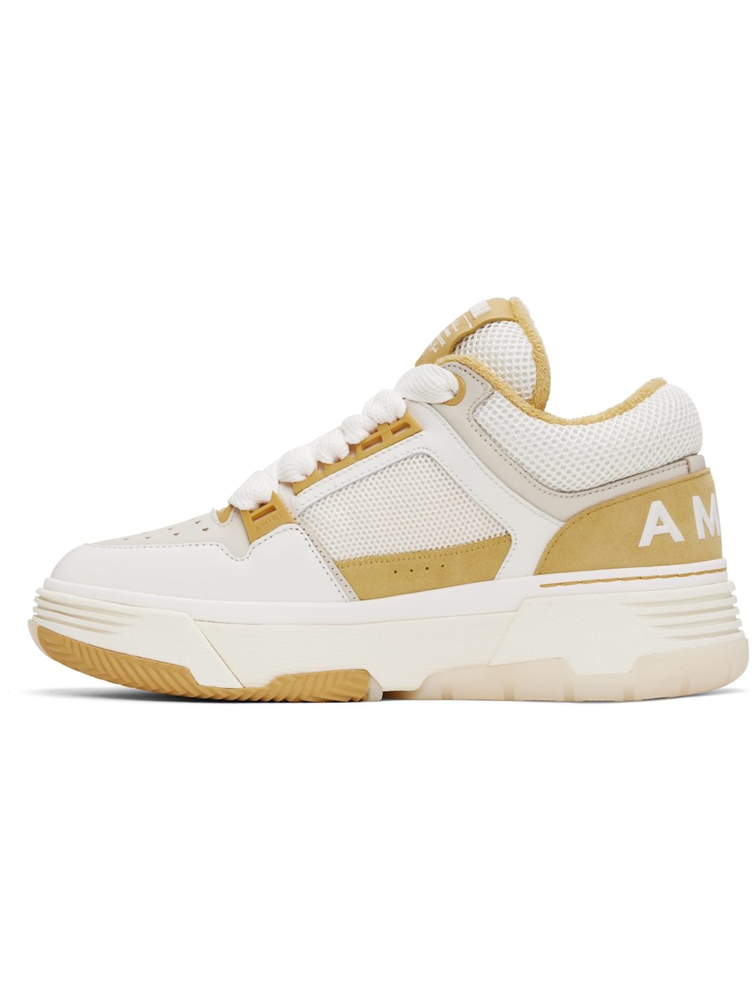 White & Yellow MA-1 Sneakers - 3