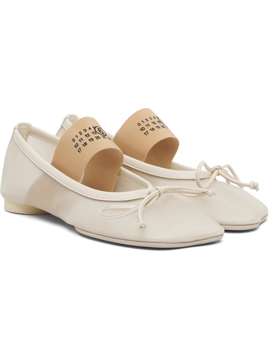 Off-White Anatomic Numeric Ballerina Flats - 4