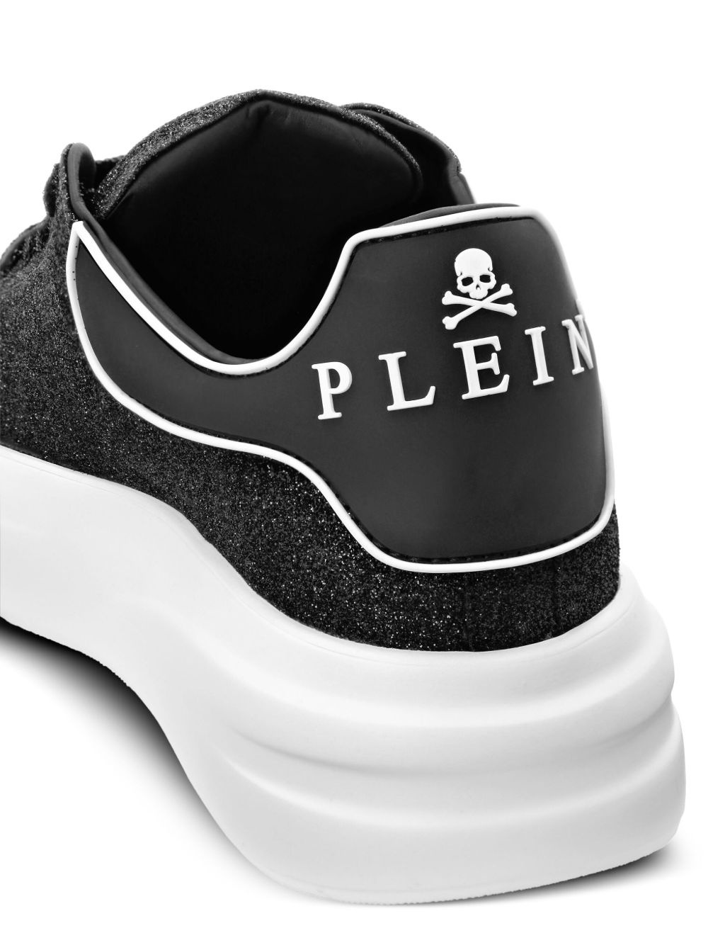 glitter low-top sneakers - 3