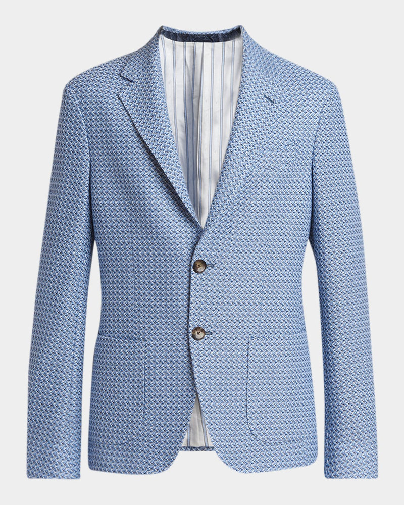 Men's Roma Honeycomb Cotton Two-Button Sport Jacket 1