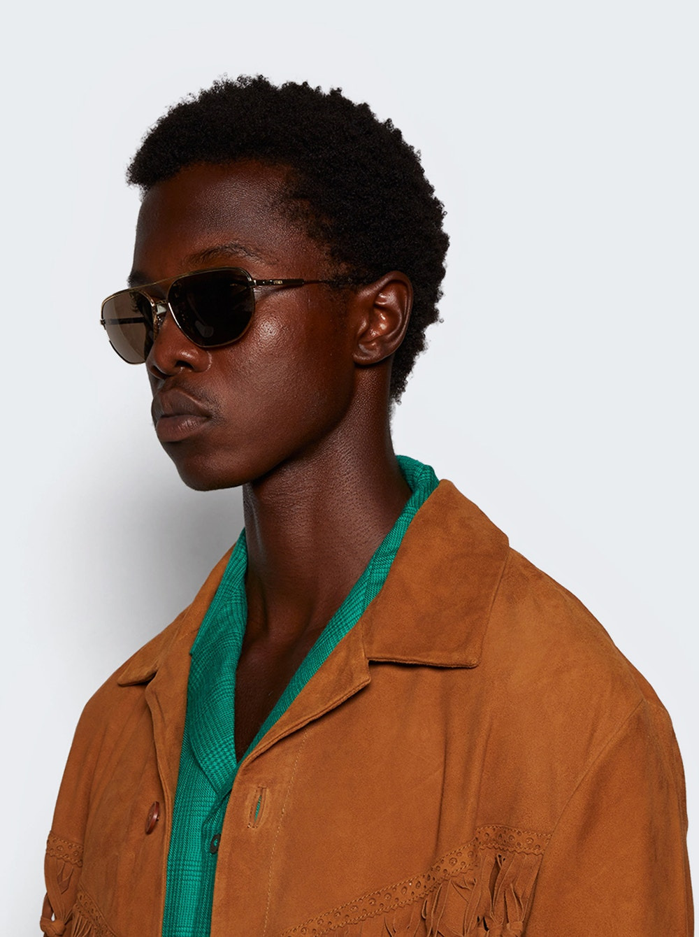 Travel Sunglasses Gold And Brown - 3