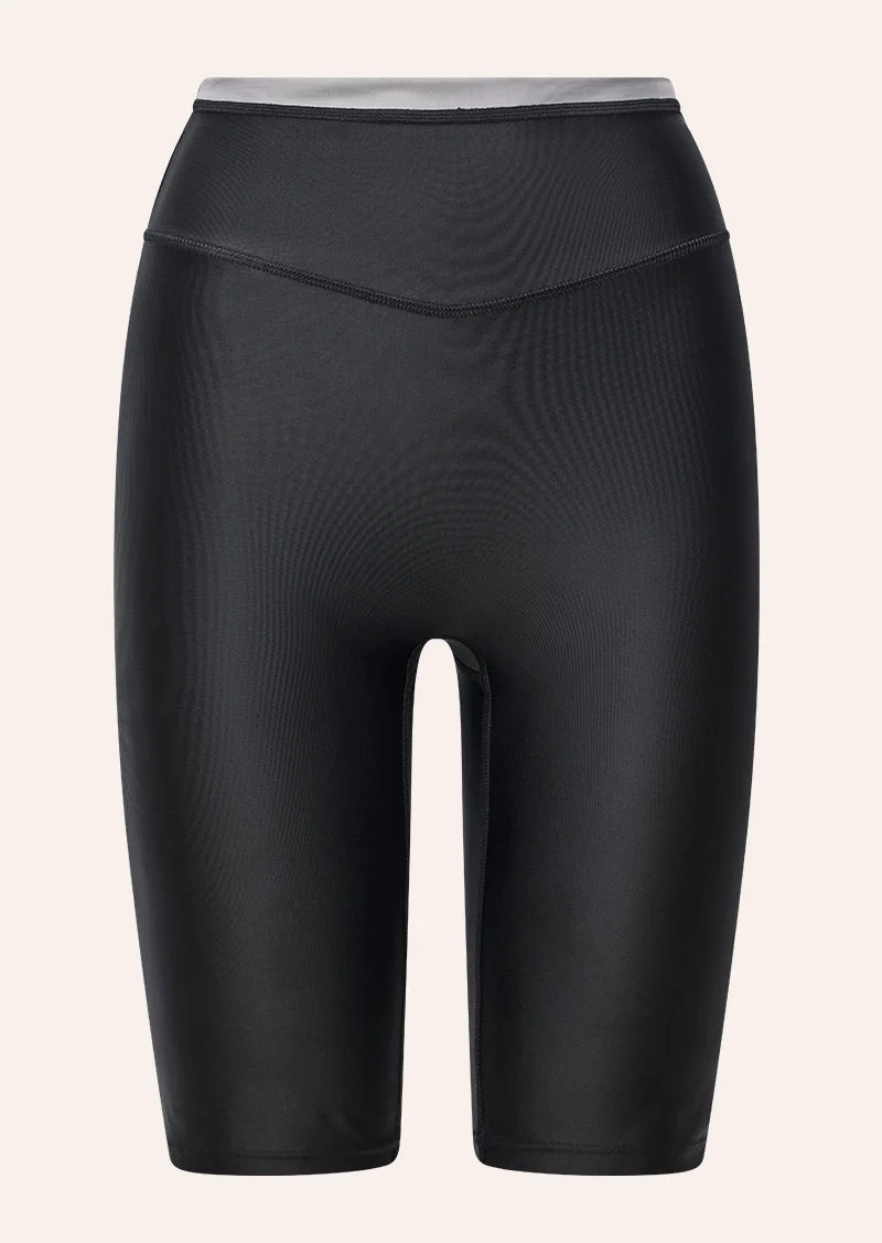 AFTERGLOW 10" SHORT IN BLACK & DARK SILVER SHINE - 1