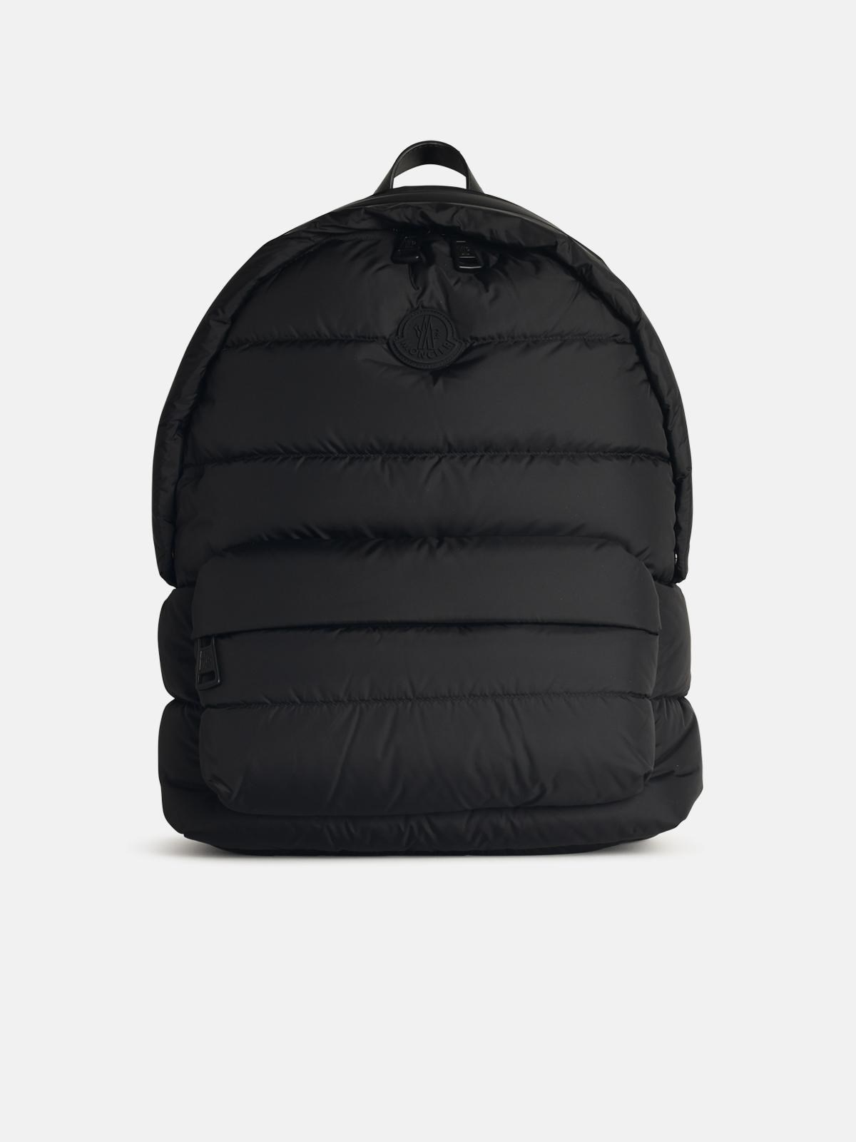 'PIERRICK' BLACK NYLON BACKPACK - 1