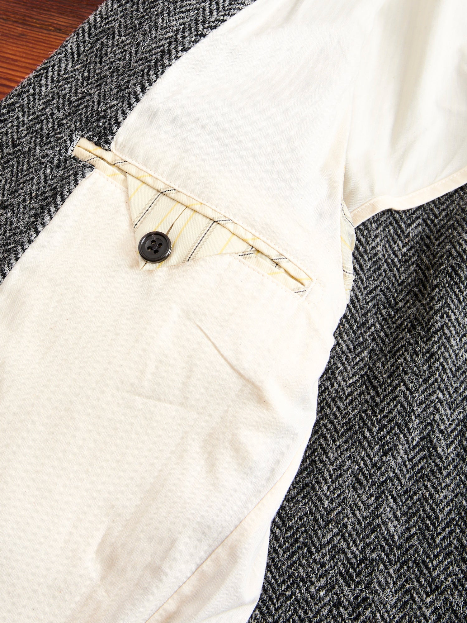 3B Comfort Harris Tweed Jacket in Grey Herringbone - 10