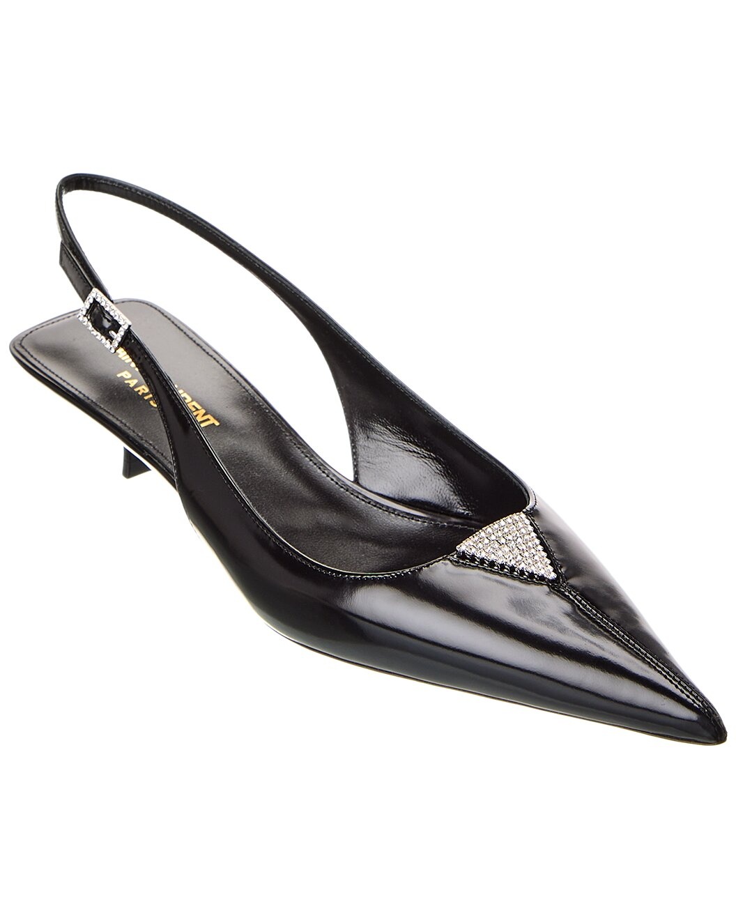 Saint Laurent Cherish 30 Leather Slingback Pump - 1
