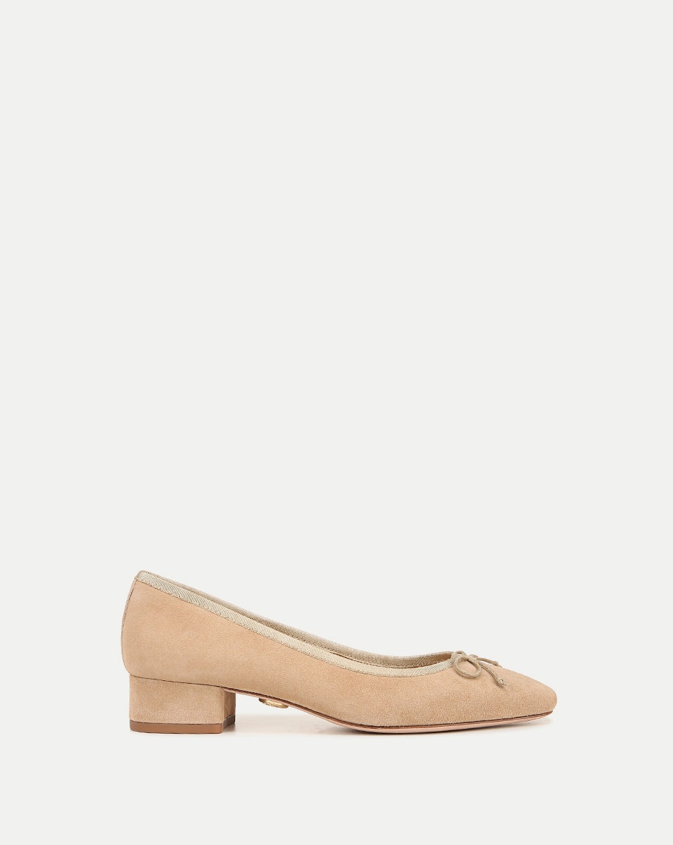 CECILE SUEDE BALLET PUMP - 1