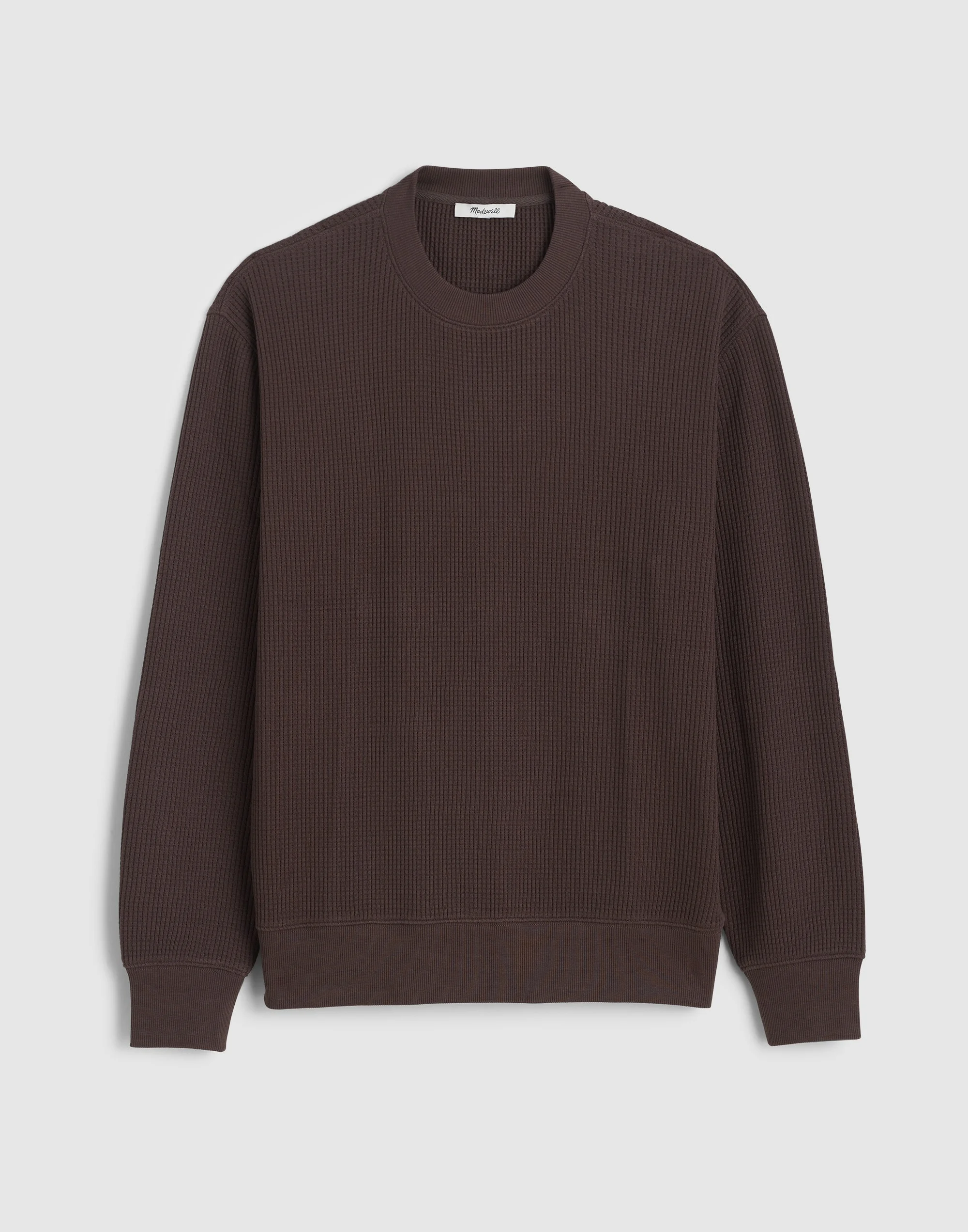 Waffle-Knit Sweatshirt - 1