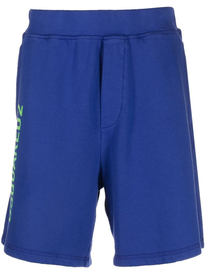 cotton logo print shorts 1