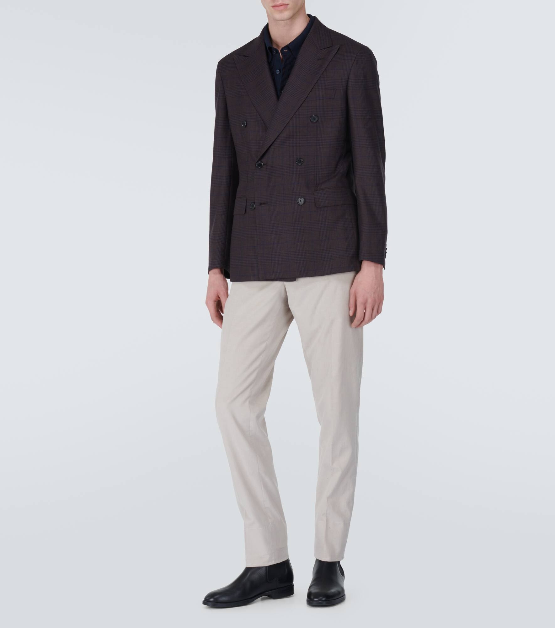 Cotton, silk, and cashmere polo shirt - 2