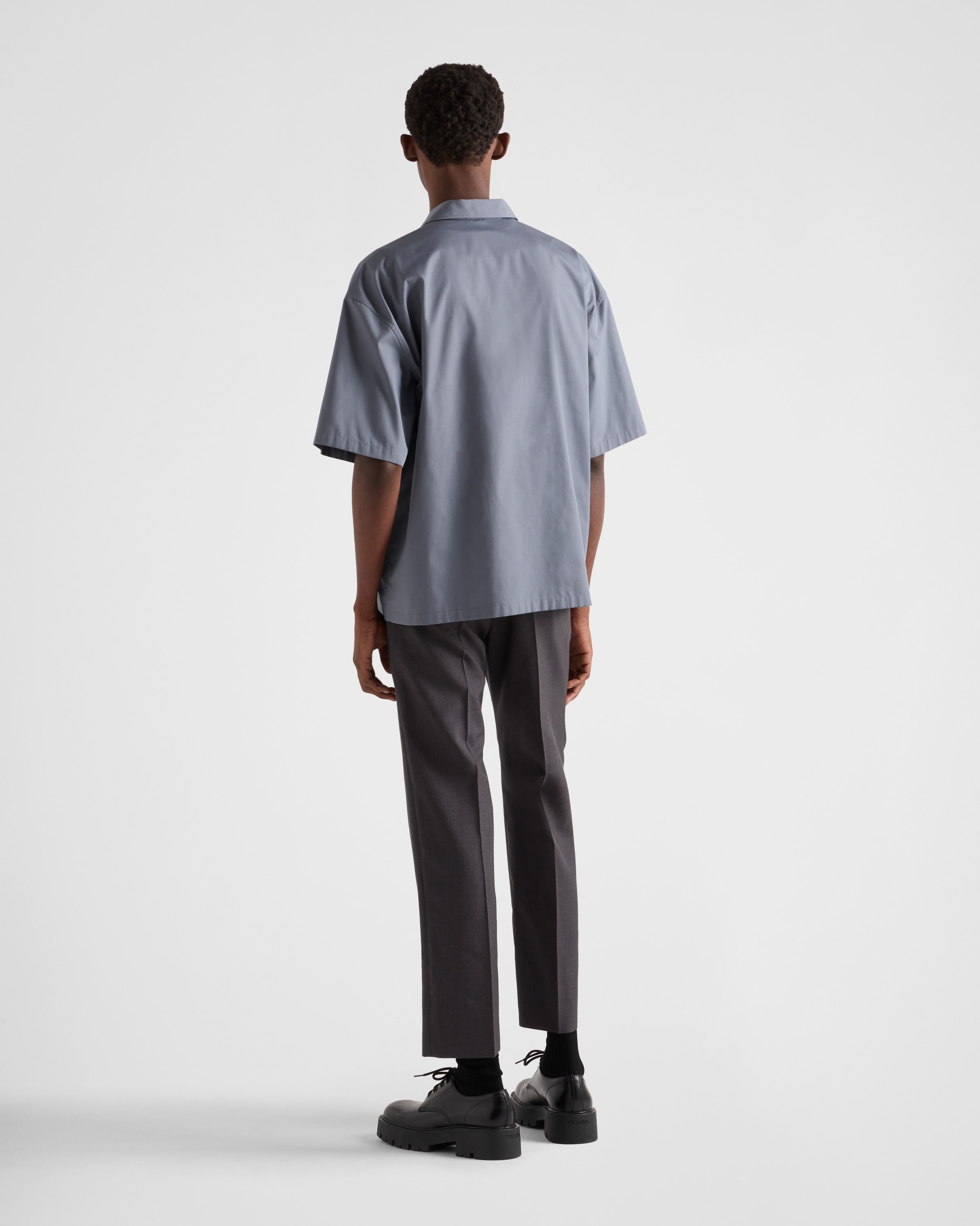 Short-sleeved technical cotton shirt - 5