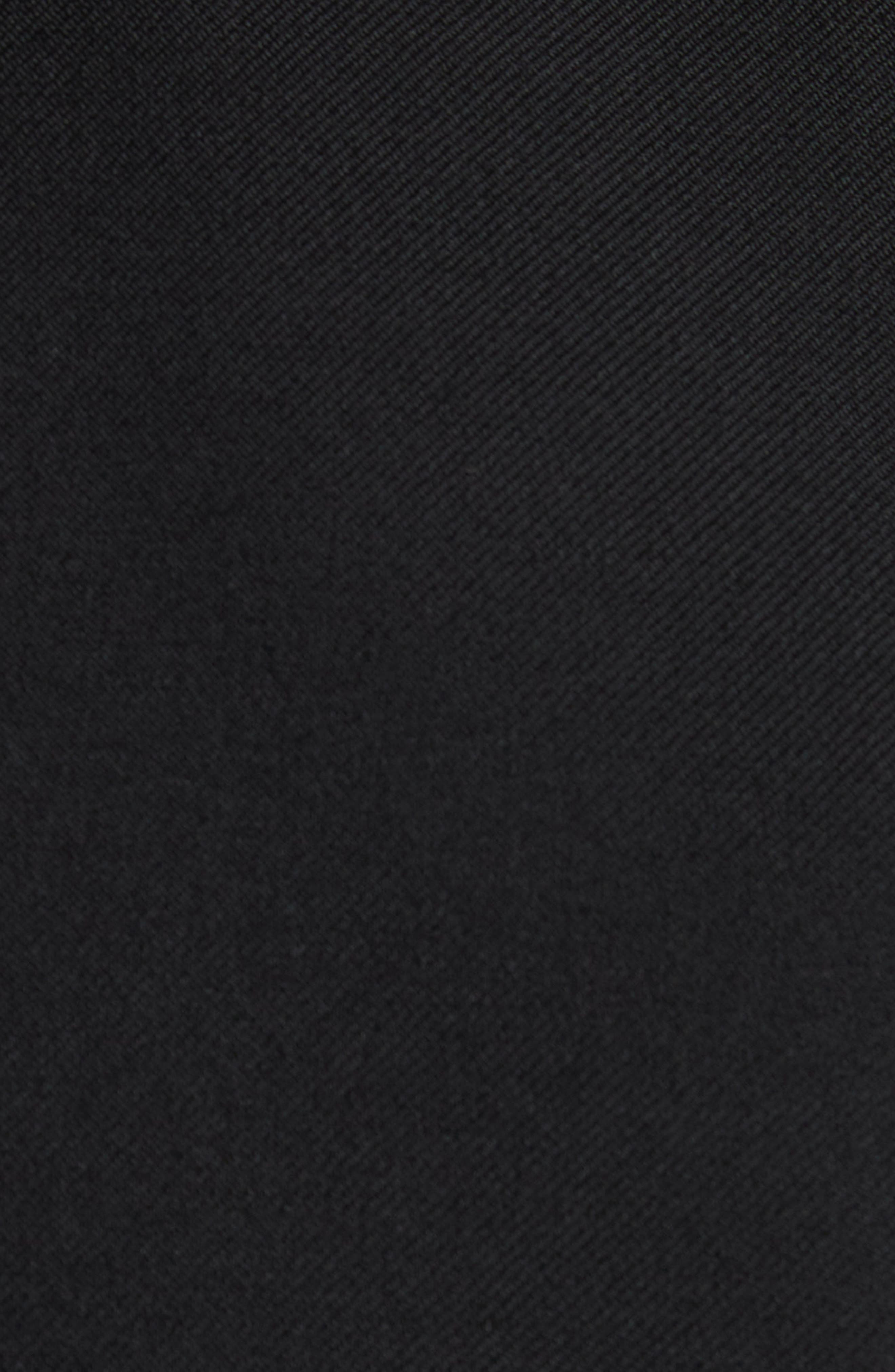 McQueen Puff Cap Sleeve Stretch Wool Minidress in Black at Nordstrom - 5