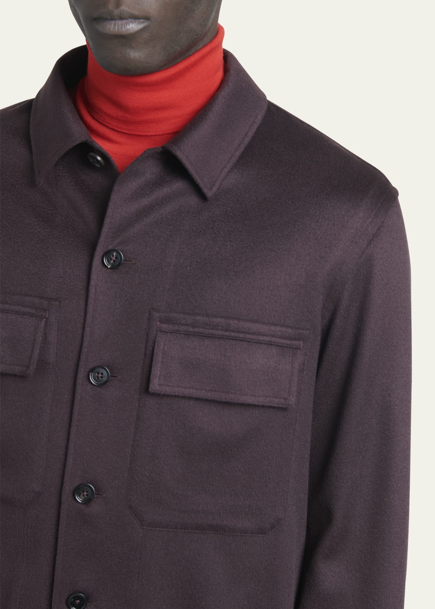 Men's Cashmere Oasi Overshirt - 5