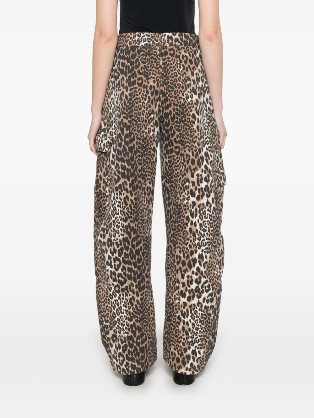 leopard-print trousers - 4