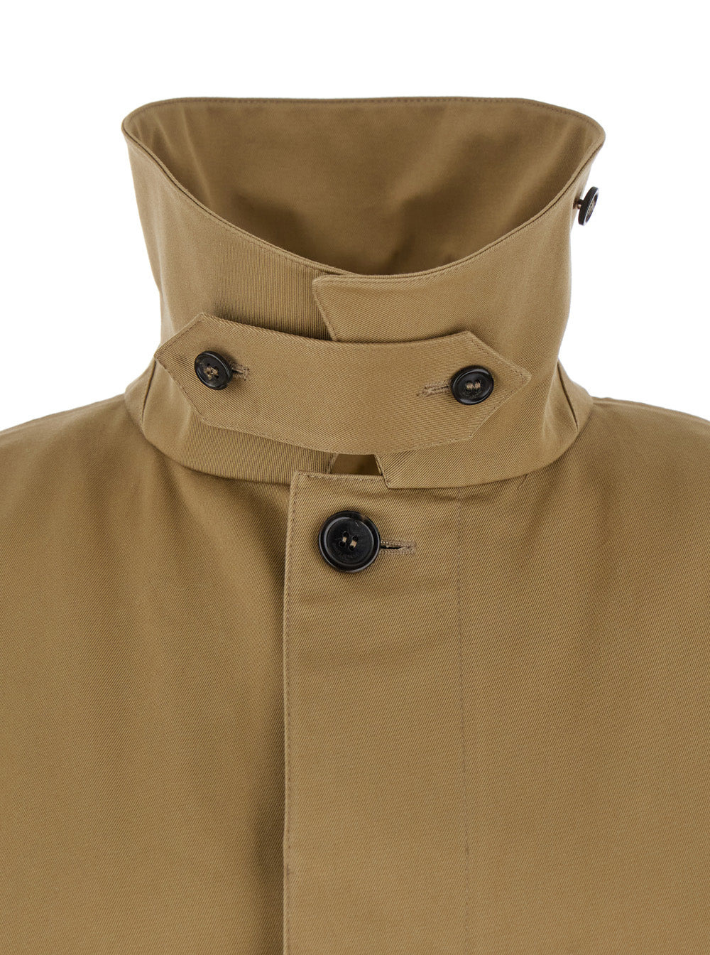 Saint Laurent Men Beige Trench With Hidden Button Closure In Cotton Man - 3
