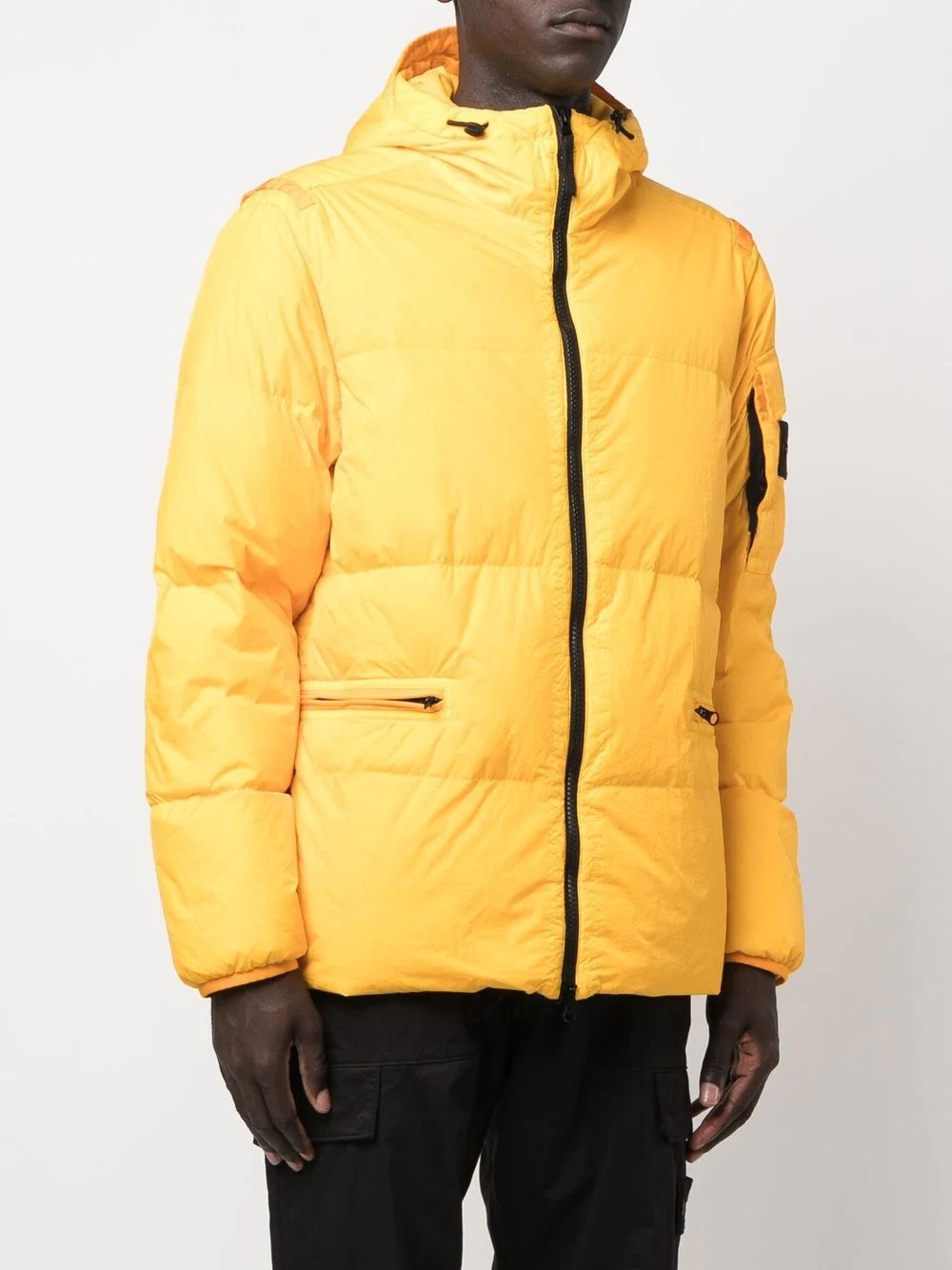 Compass-patch puffer jacket - 3