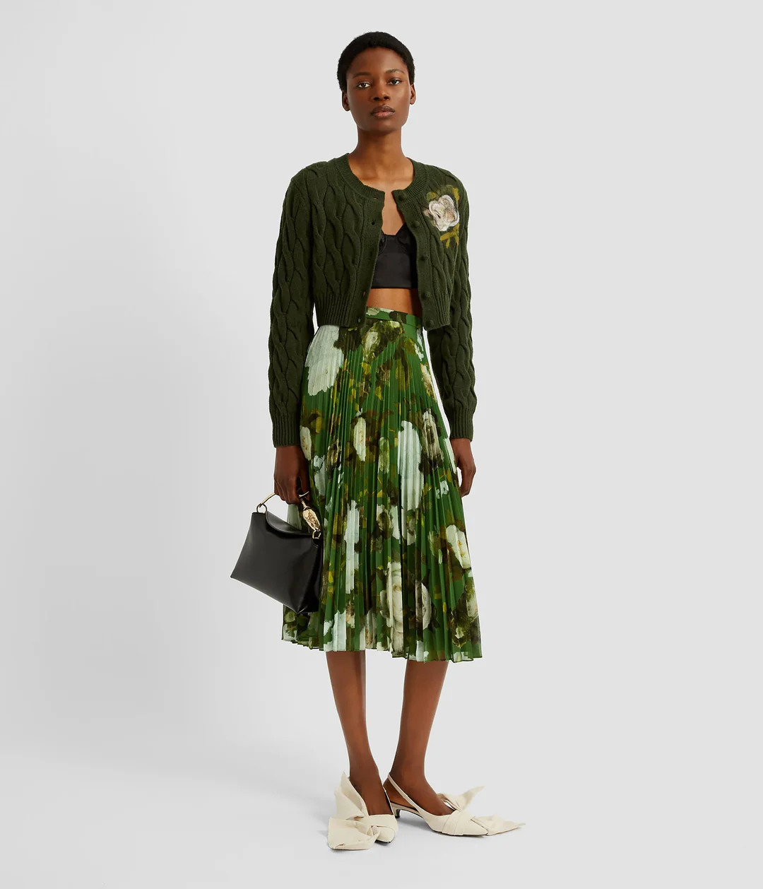 Pleated Midi Skirt - 2