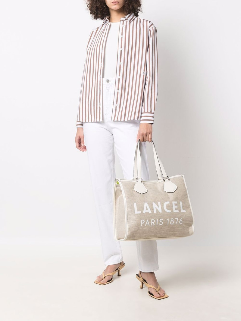 LANCEL logo-print tote bag outlook