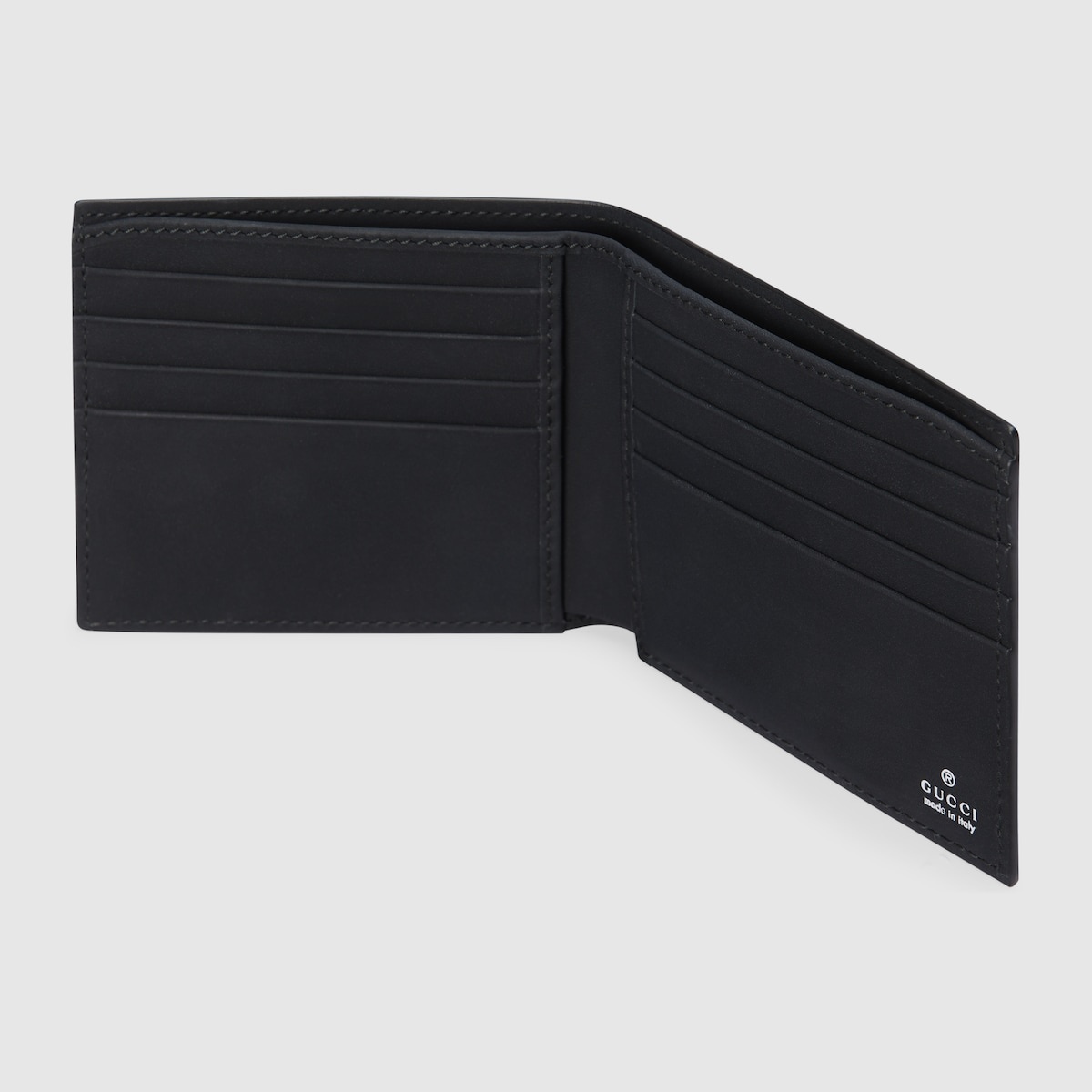 GG rubber-effect bi-fold wallet - 4