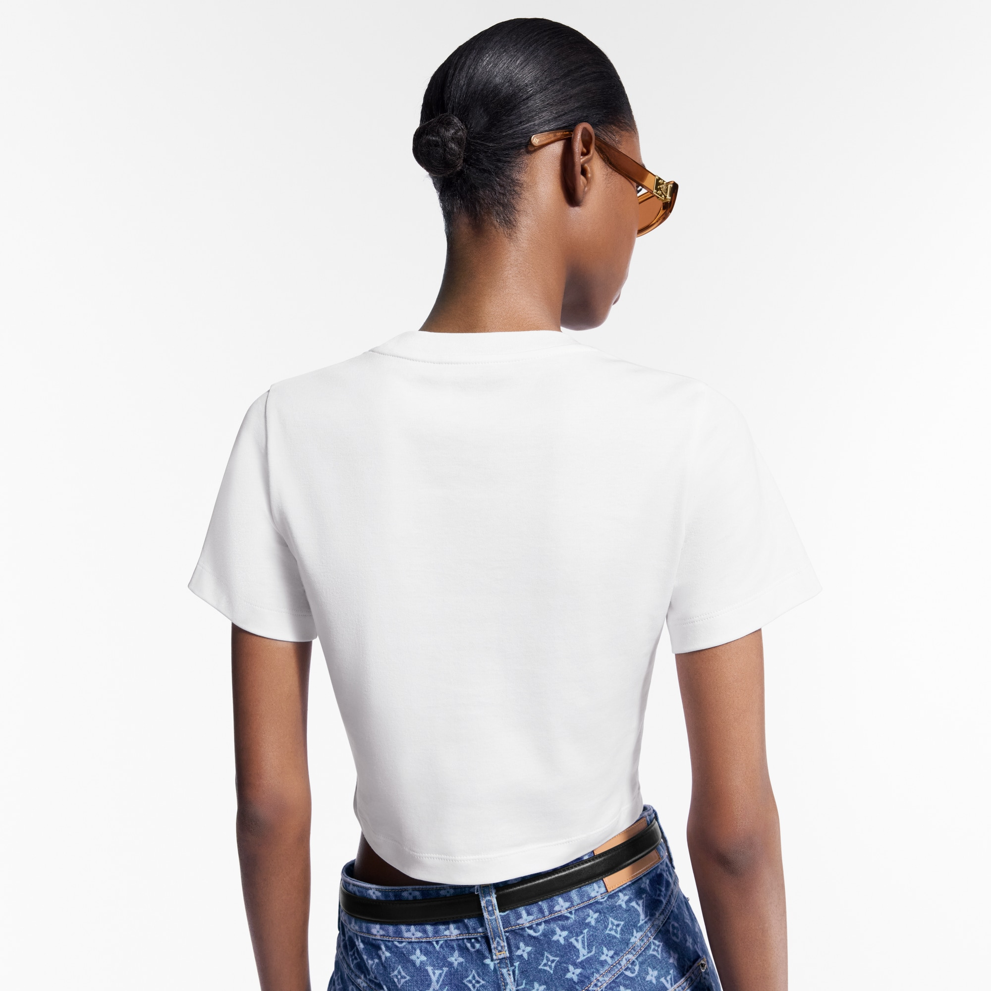 Cursive Signature Crop Top - 5
