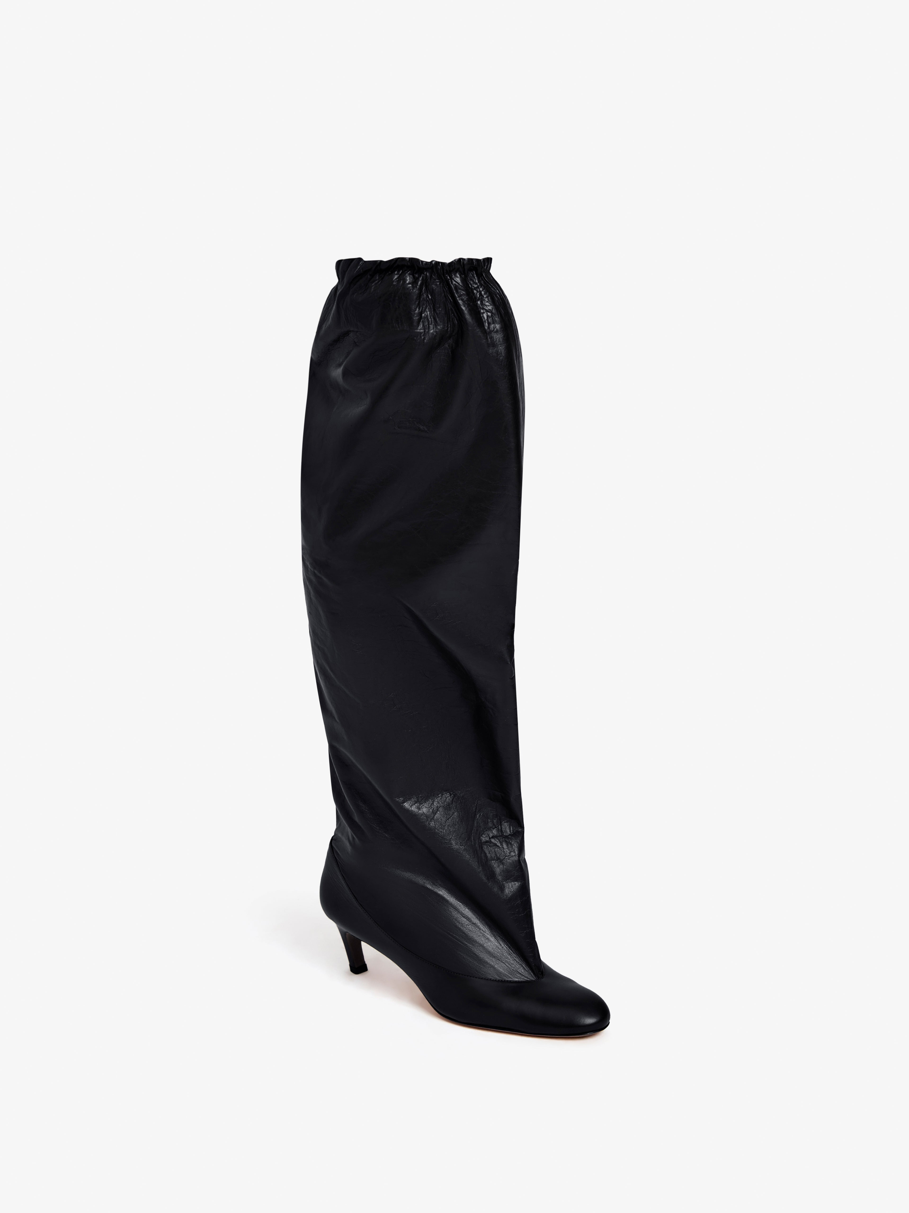 Uma Over The Knee Boots in Slick Calf - 2