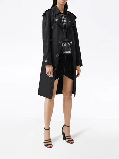 Burberry press-stud detail trench coat outlook