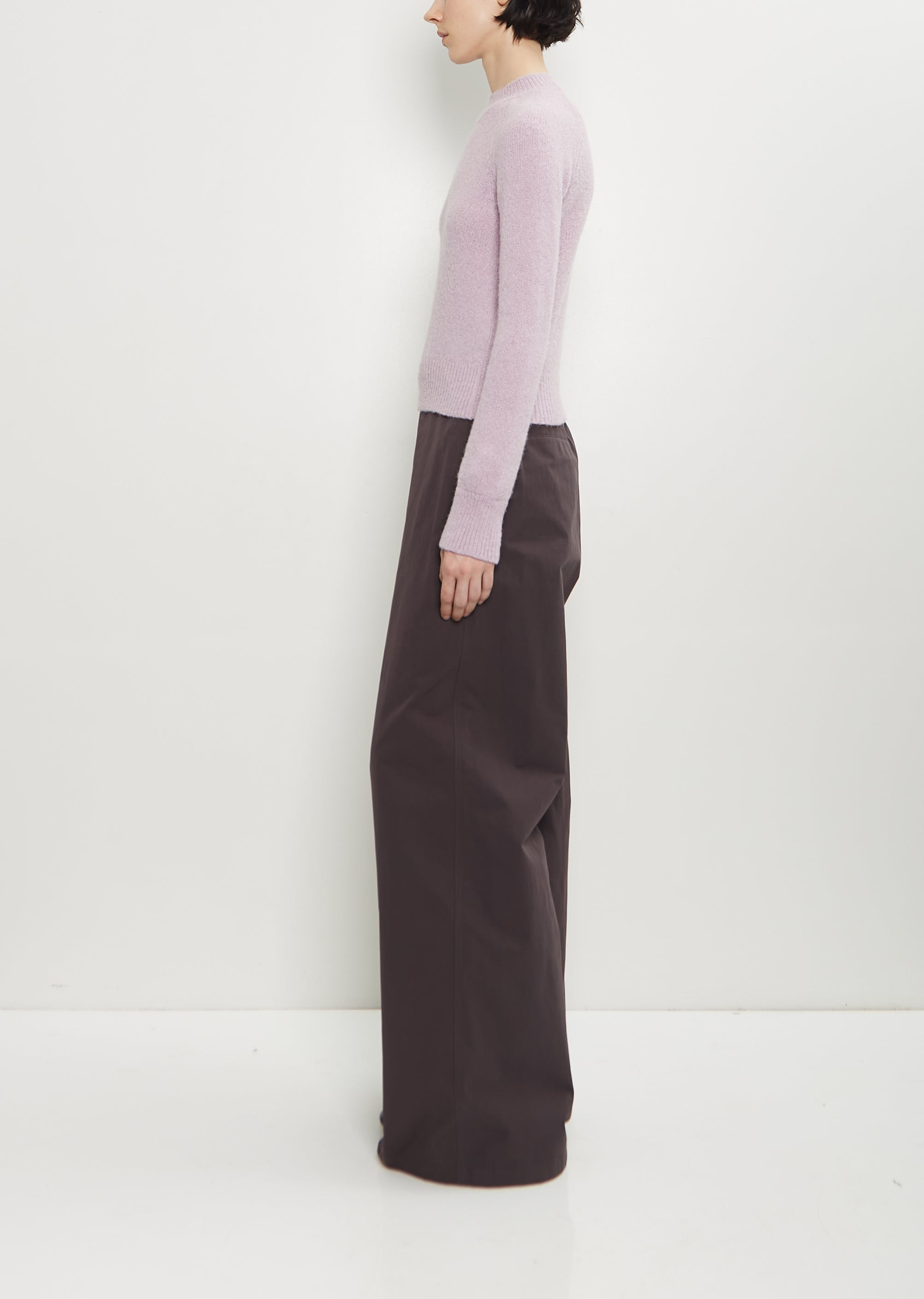 Texas Stretch Alpaca Merino Wool Sweater — Lilac - 2