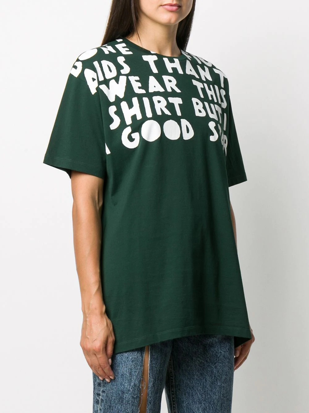 slogan print T-shirt - 3