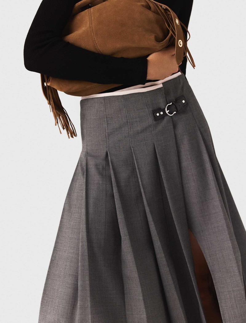 Long pleated skirt 7