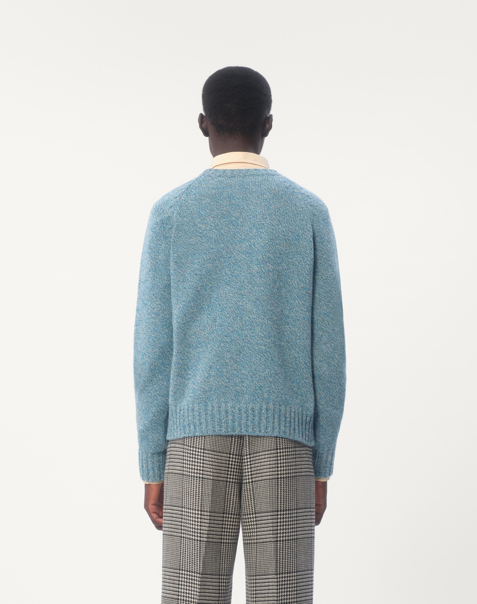 CREWNECK WOOL SWEATER WITH VLOGO EMBROIDERY - 8