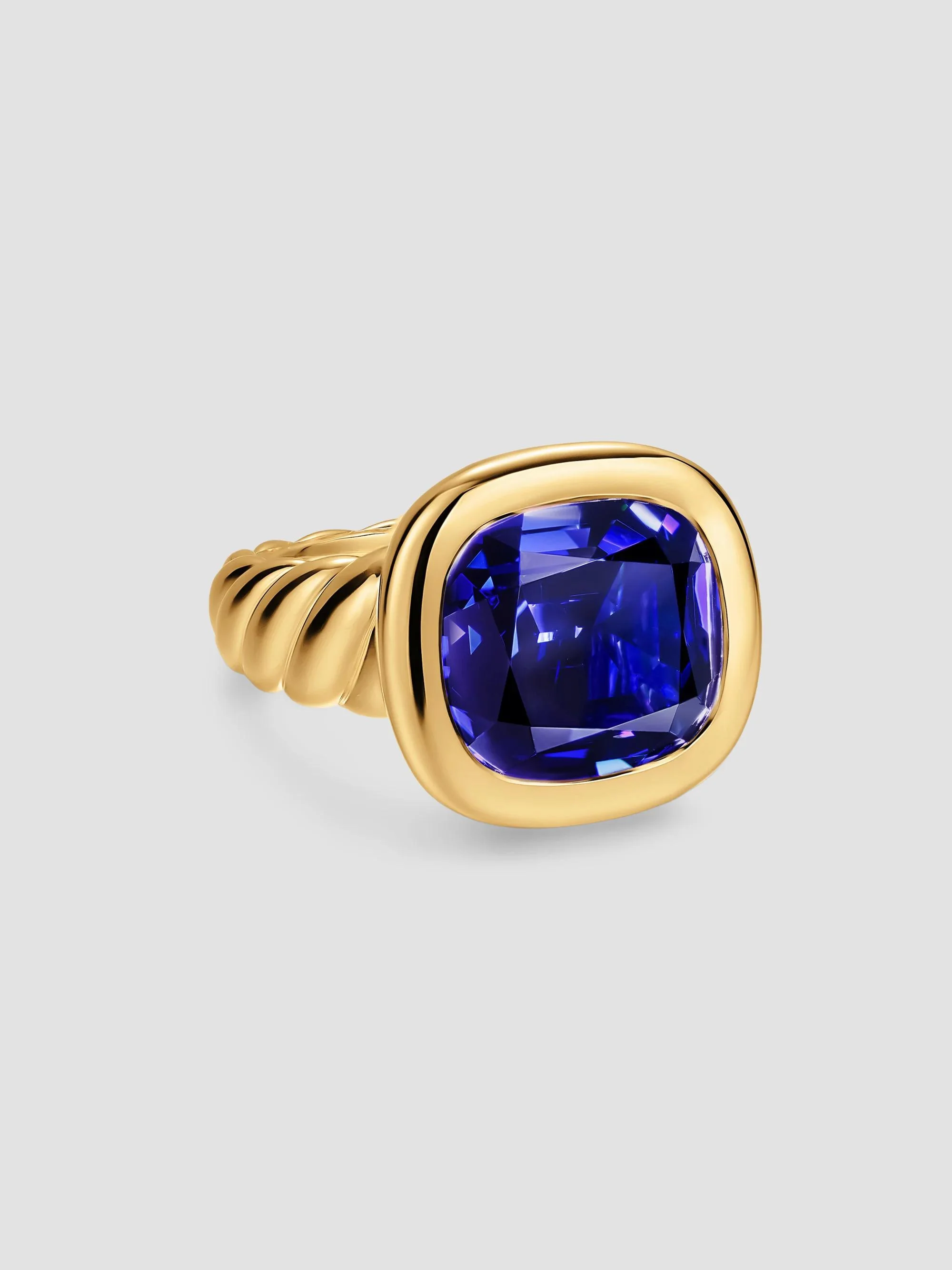 Women's DY Mercer Color Stone Ring in 18K Yellow Gold - Iolite - 1