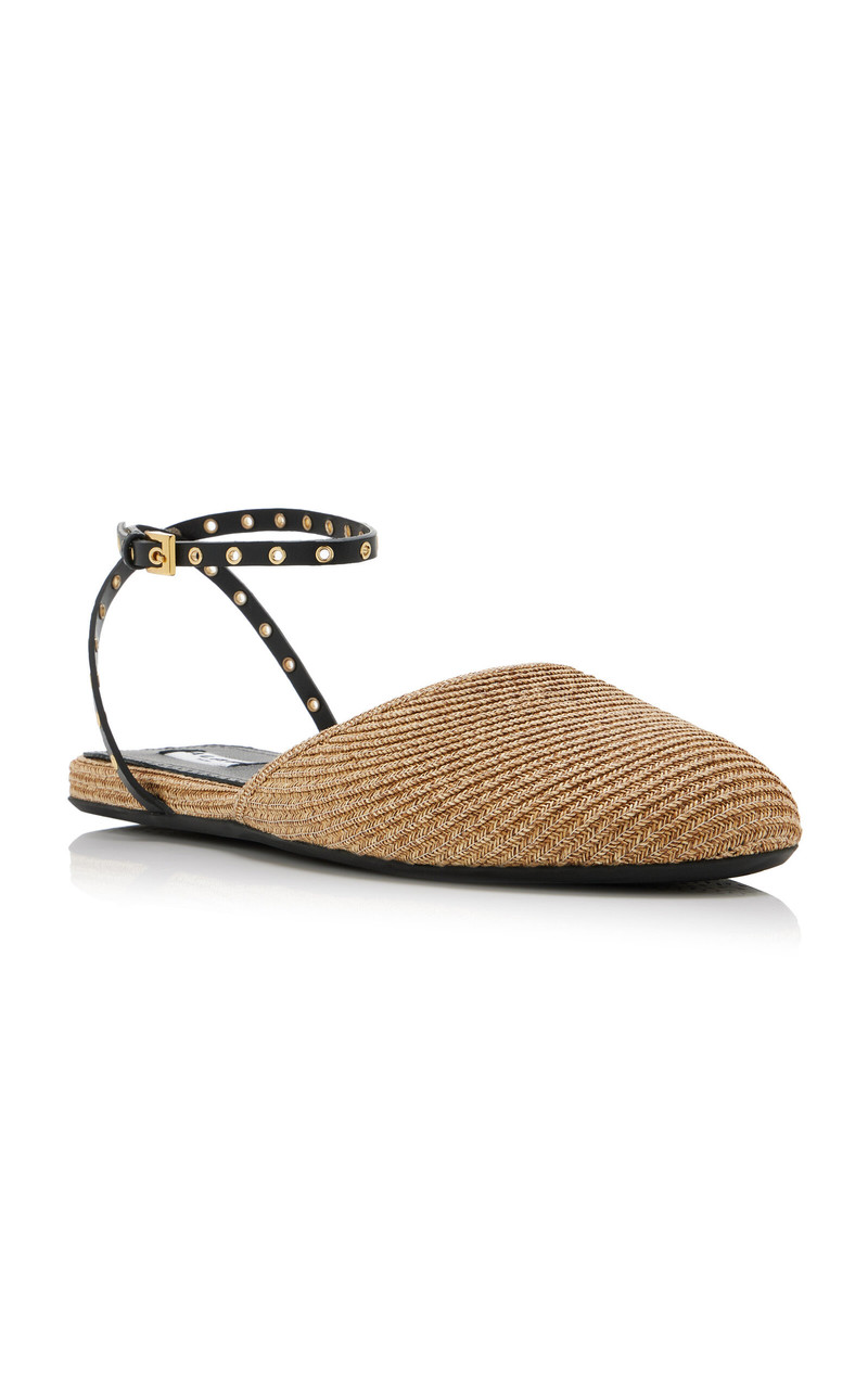 Alaïa Raffia Mules tan outlook