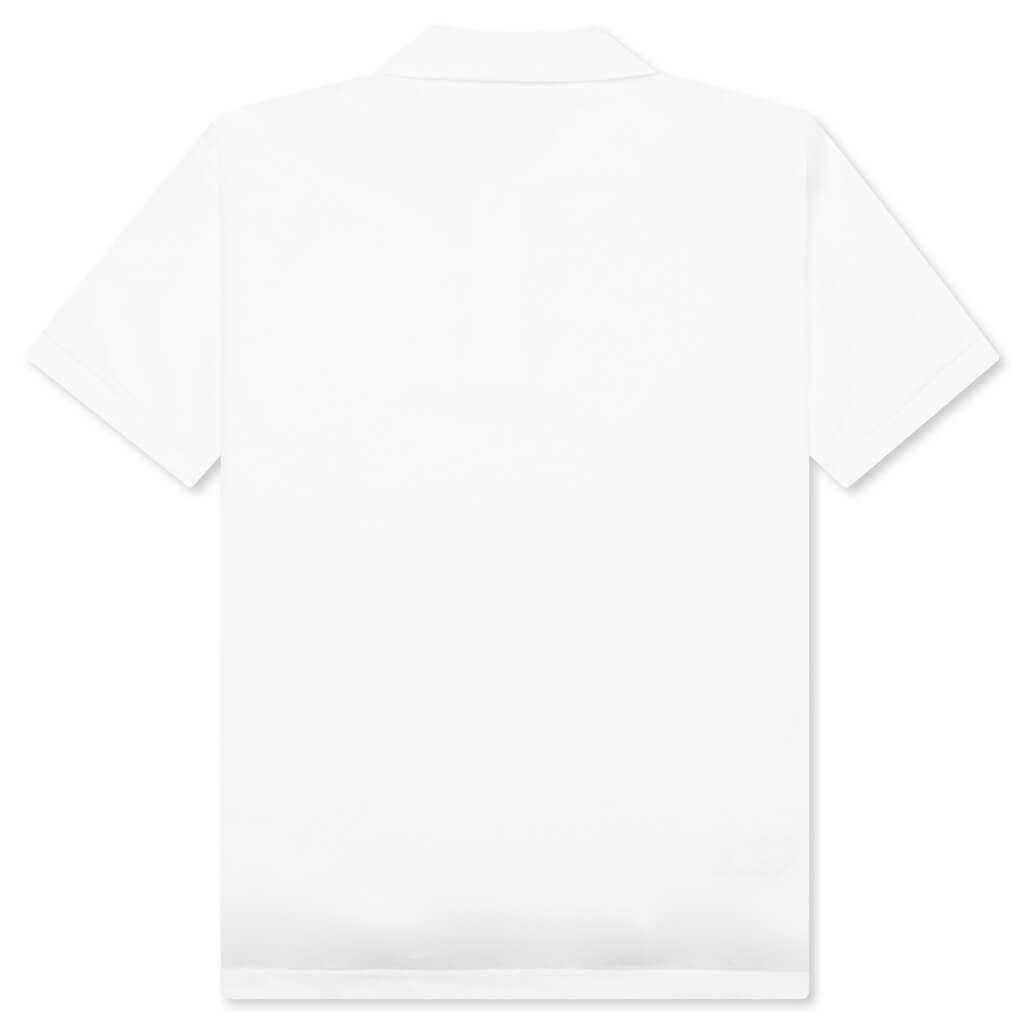 COMME DES GARCONS PLAY X THE ARTIST INVADER POLO - WHITE - 2