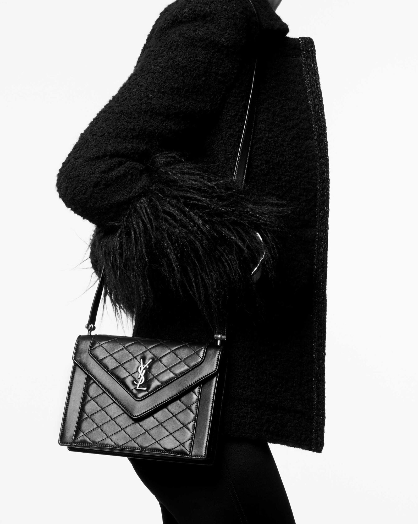 gaby mini satchel in quilted lambskin - 2
