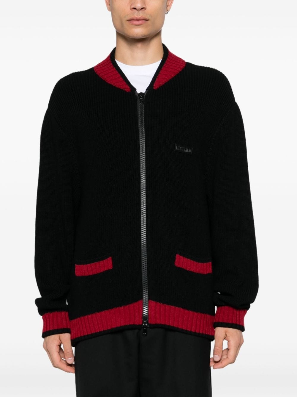 logo-appliquÃ© cardigan - 3