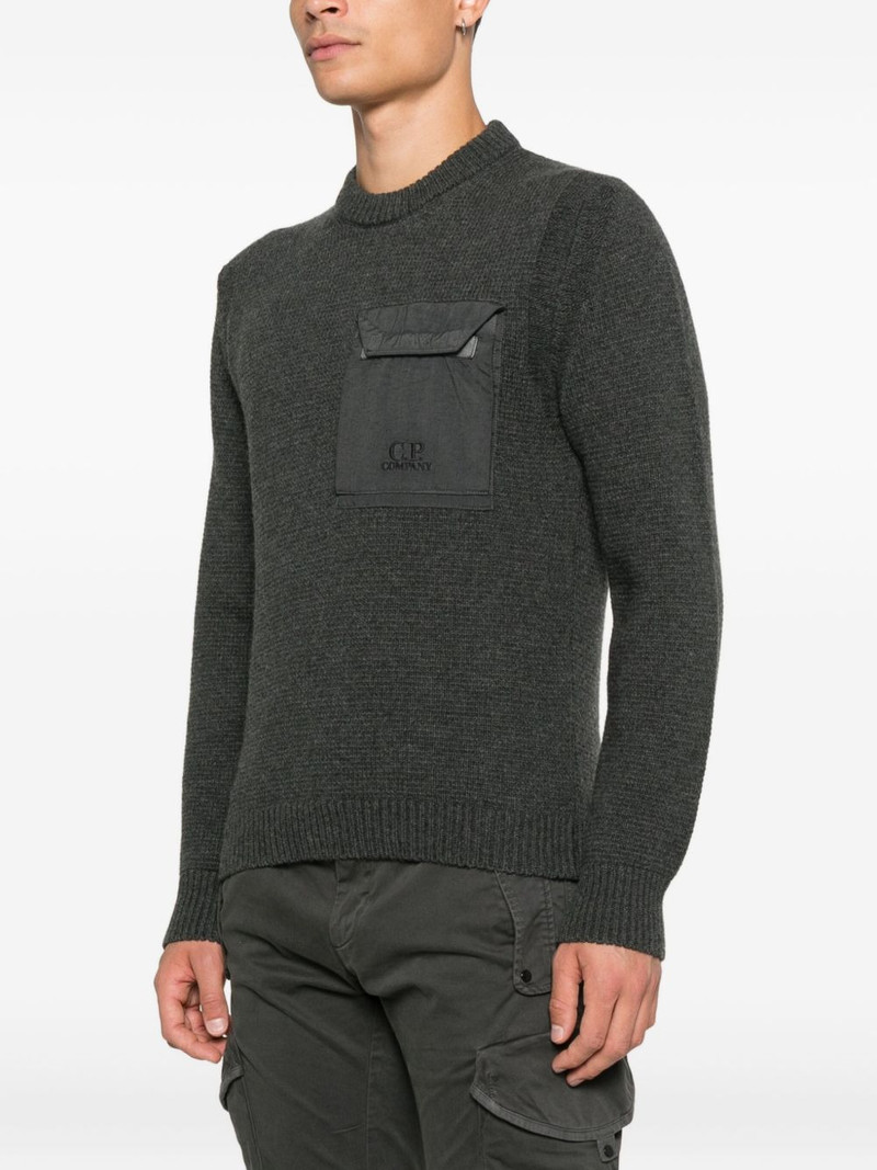 chest-pocket crew-neck sweater 3